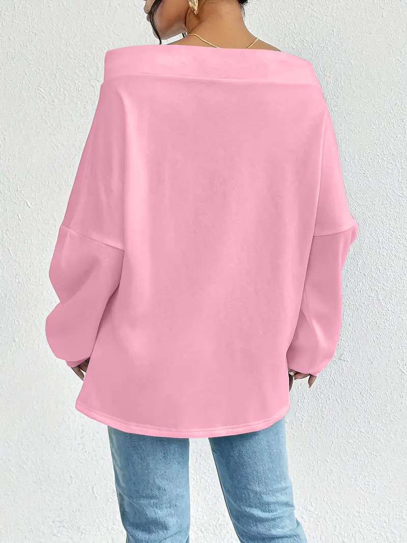 Off-Shoulder Hoodie with Drawstrings image 5