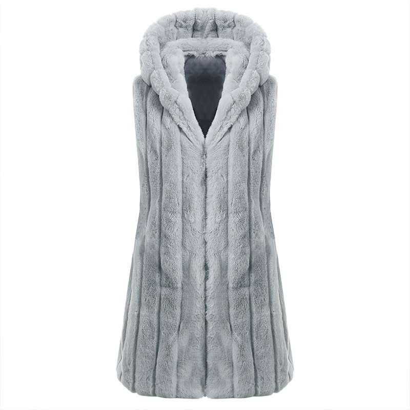 Luxe Sherpa Vest - S, Grey image