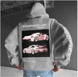 Streetwear Oversize Sports Car Print Hoodie image 4
