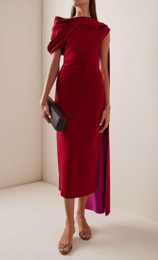 Elegant Draped Evening Gown image 4