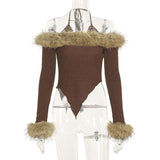 Off the Shoulder Fluff Tops image 2