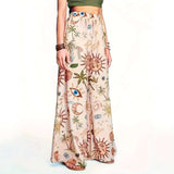 Print Wide-Leg Palazzo Pants image 3