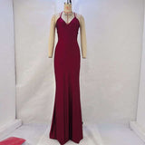 Elegant Spaghetti Strap Gown image 3