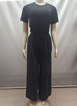 Wide-Leg Pants with Elastic Waist image 7