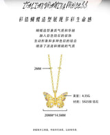 Gold Butterfly Pendant Necklace image 4