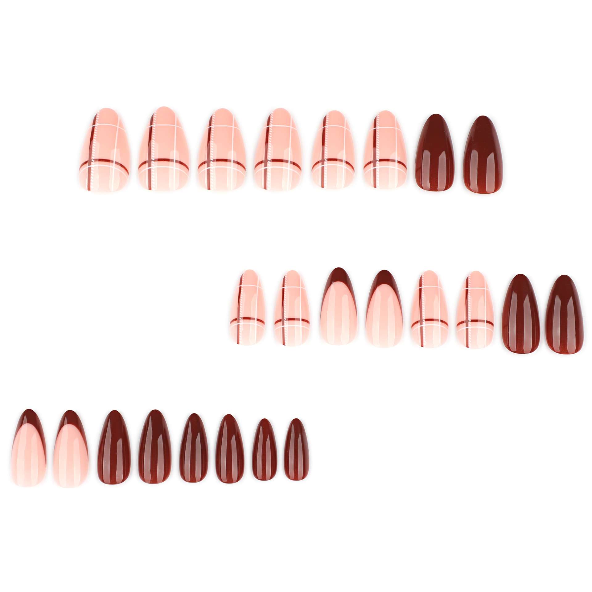 Cozy Autumn Almond Press-On Nails image 2