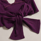 Violet Halter Top & Asymmetrical Skirt Set image 4