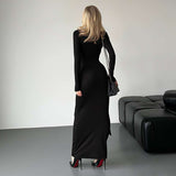 Elegant Maxi Dress with Deep V-Neck image 2