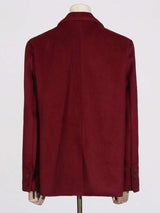 Long Blazer Coat With Belt image 3
