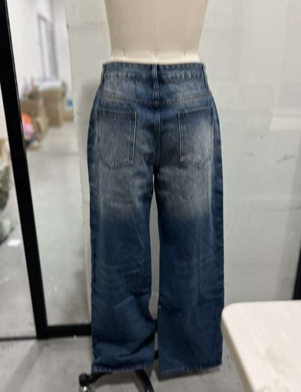 Wide-Leg Pants with Side Studded Detailing image 3