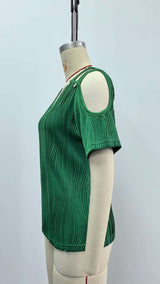 Cold Shoulder Cut-Out Top image 5