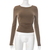 Ruched Long Sleeve Top image 4