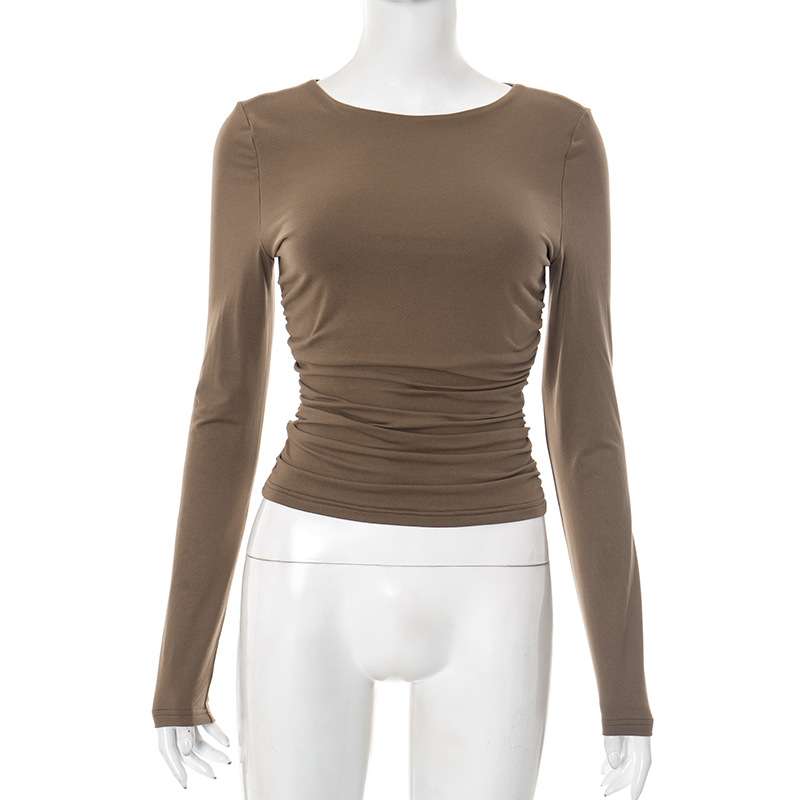 Ruched Long Sleeve Top image 4