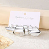 Elegant Star & Geometric Earrings Set image 5