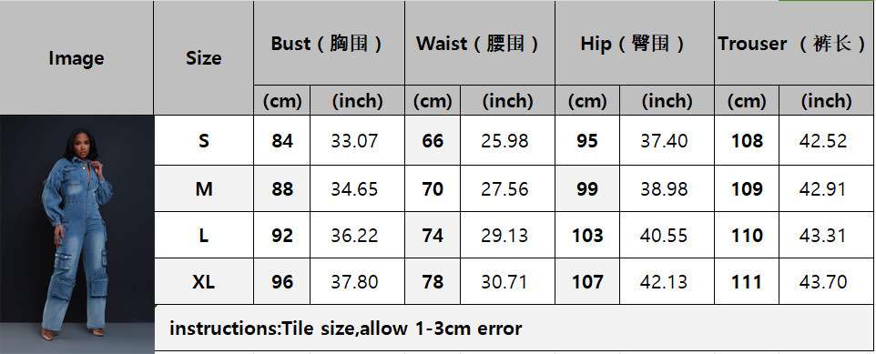 Denim Cargo Jumpsuit image 4