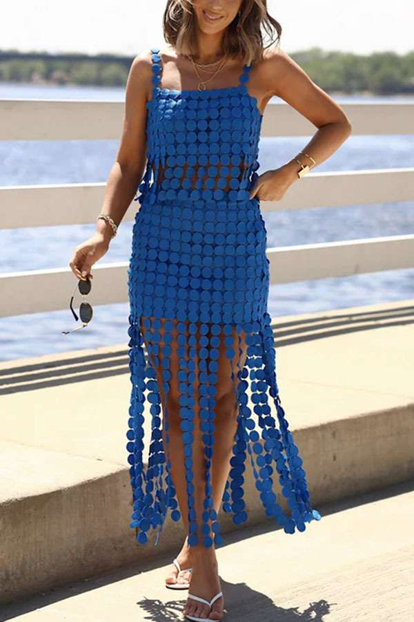 Vibrant Fringe Two-Piece Set image 0