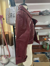 Vintage Faux Leather Jacket Adjustable Cuffs image 4