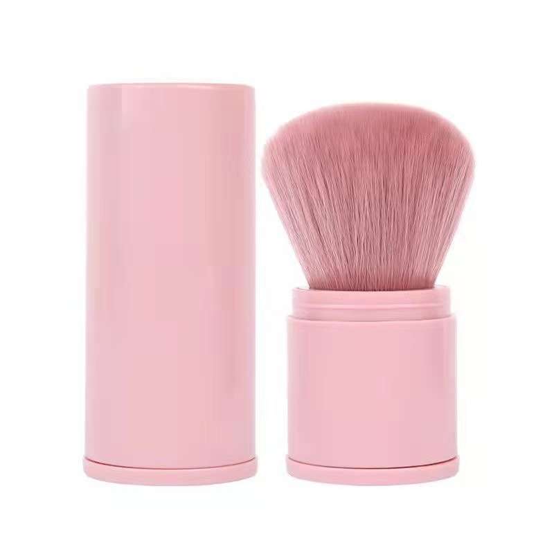 Dual-Color Makeup Brush Set - Free Size, Pink image