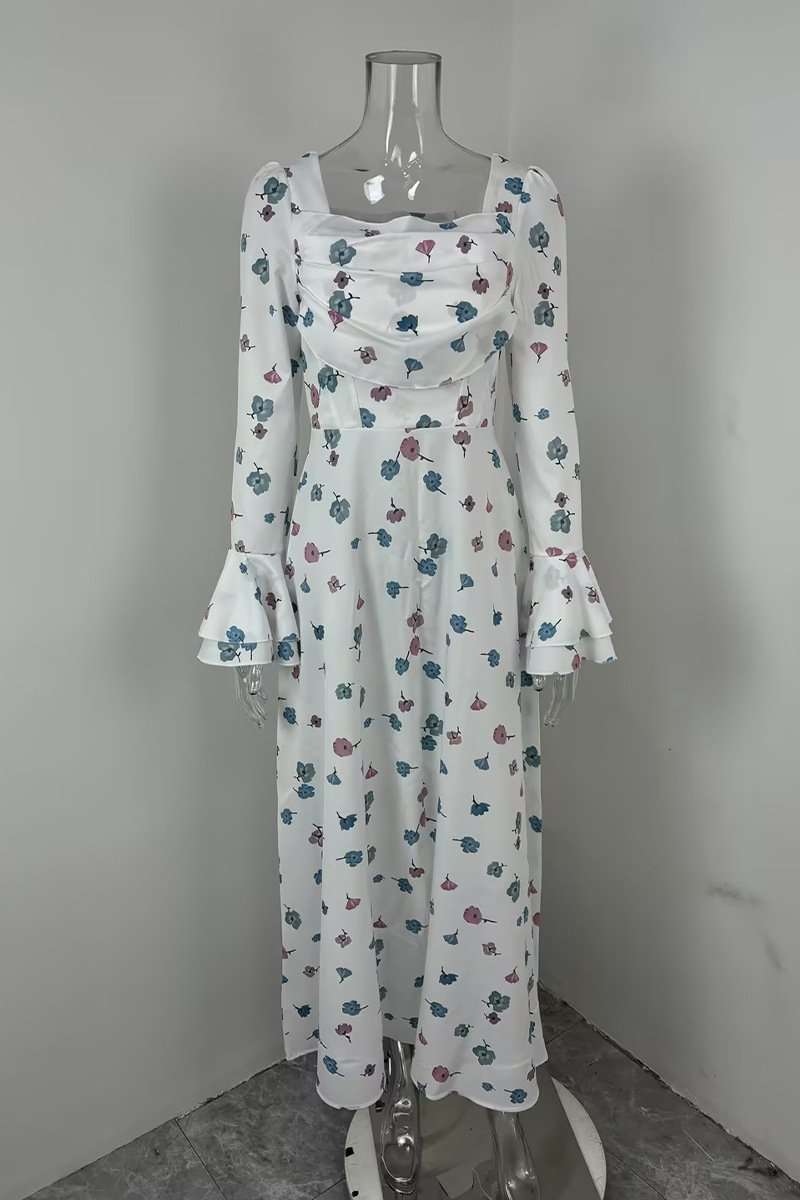 Elegant Long Floral Dress image 2