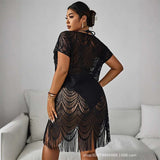 Lace Fringe Cover-Up Dress image 2