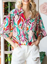 Floral print Long Sleeve Casual Shirt image 1