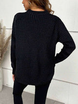 Turtleneck Oversized Pullover Casual Sweater image 6
