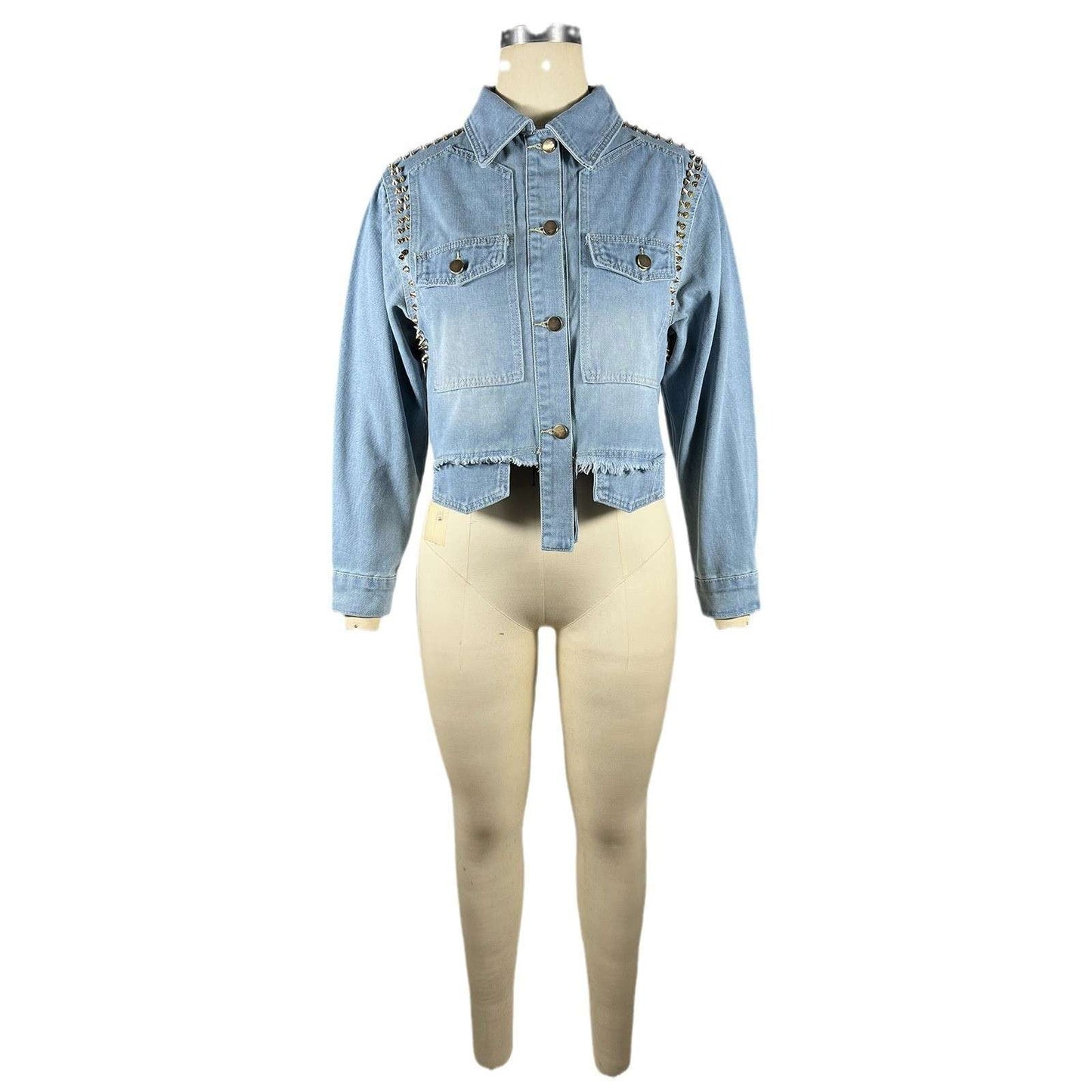 Cropped Vintage Denim Jackets image 1