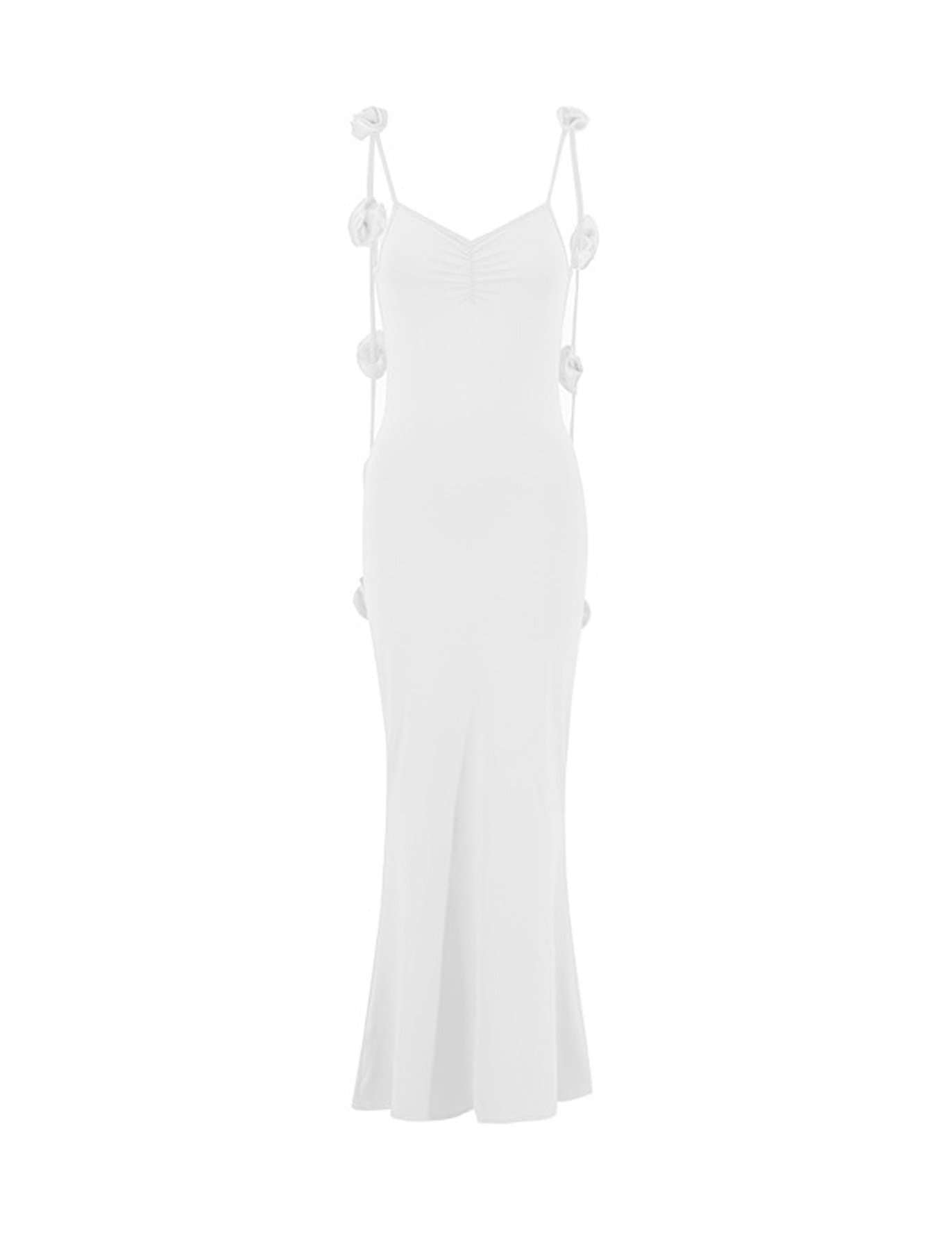 Elegant Bodycon Maxi Dress with Tie Details image 5