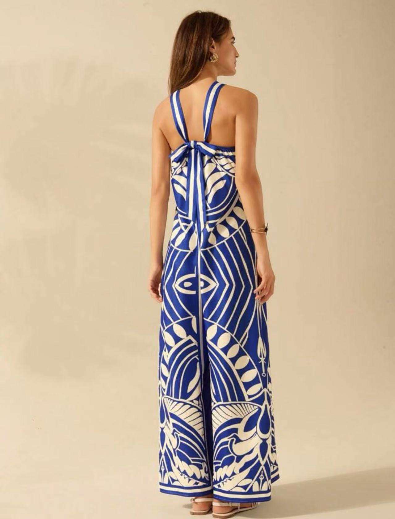 Floral Printed Wide-Leg Jumpsuit image 1