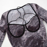 Noir Whisper Mesh Bodysuit image 3