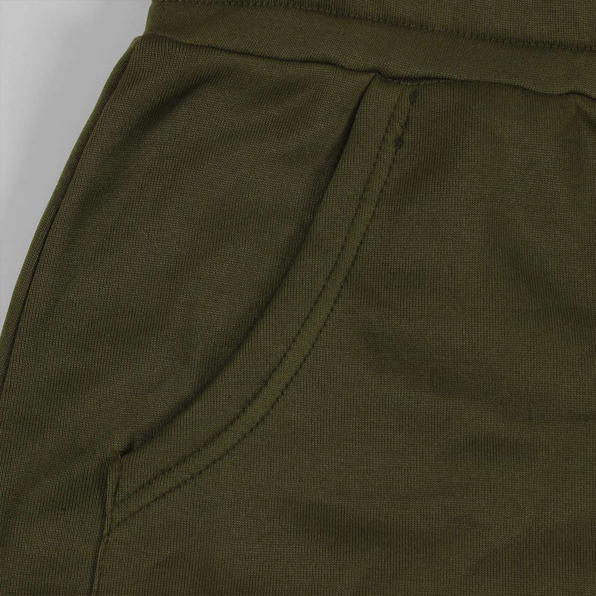 Solid Drawstring Crop Hoodie and Mini Skirt image 4