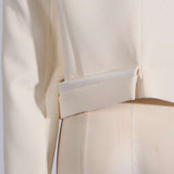 Cropped Collarless Blazer image 7