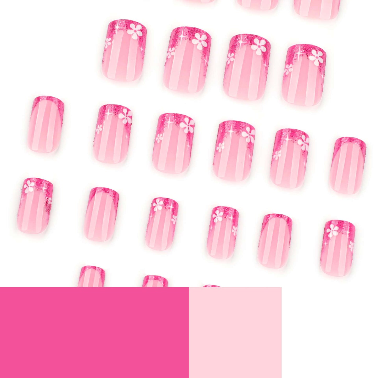 Glitter French Tip Nail Art image 9