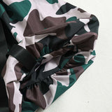 Camo Print Ruffle Short Mini Skirt image 6