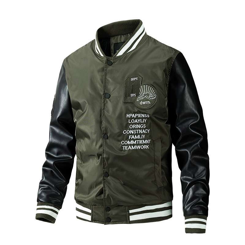 Casual Baseball Collar Jacket image 4