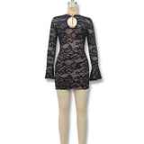 Luxury Long Sleeve Lacy Dress image 3