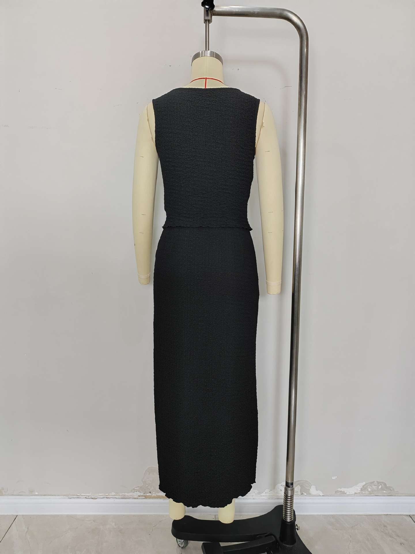 Textured Two-Piece Set with  Button Accents image 3