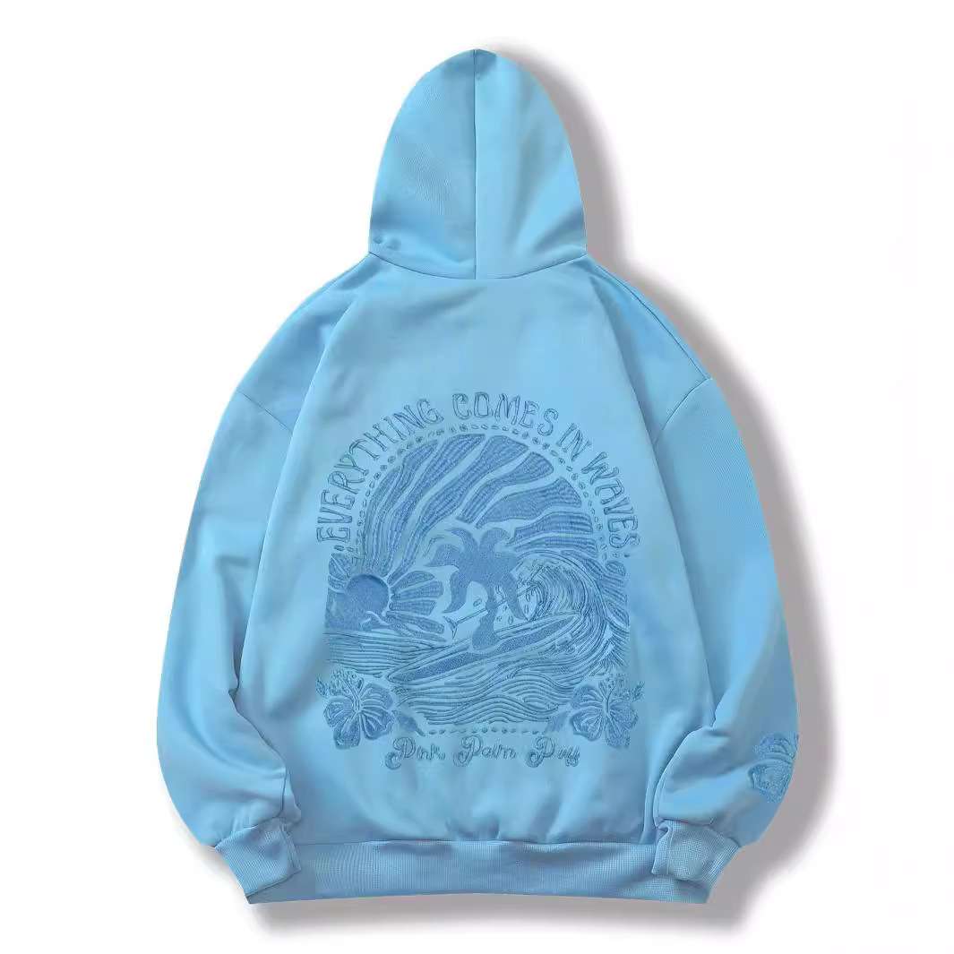 Tidal Wave Chill Hoodie - S, Blue image
