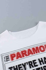 Letter Print Front Sleeveless Crop Top Streetwear image 6