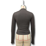 Draped Long Sleeve Casual Top image 6