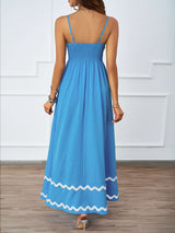 Sleeveless Maxi Dress with Wavy Trim image 2
