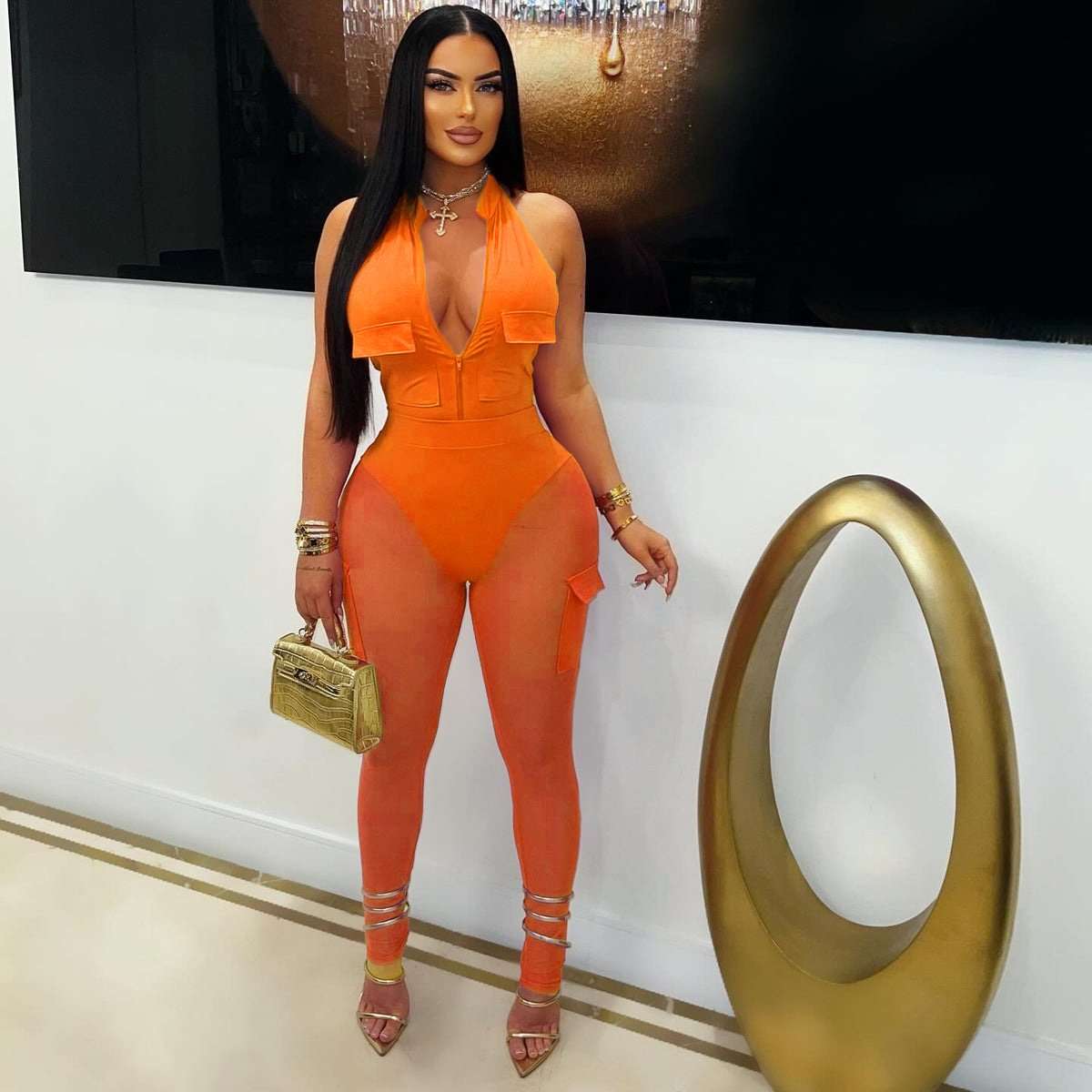 Utility Halter Catsuit image 1