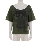 Graphic Oversized T-Shirt with Skull Design image 3