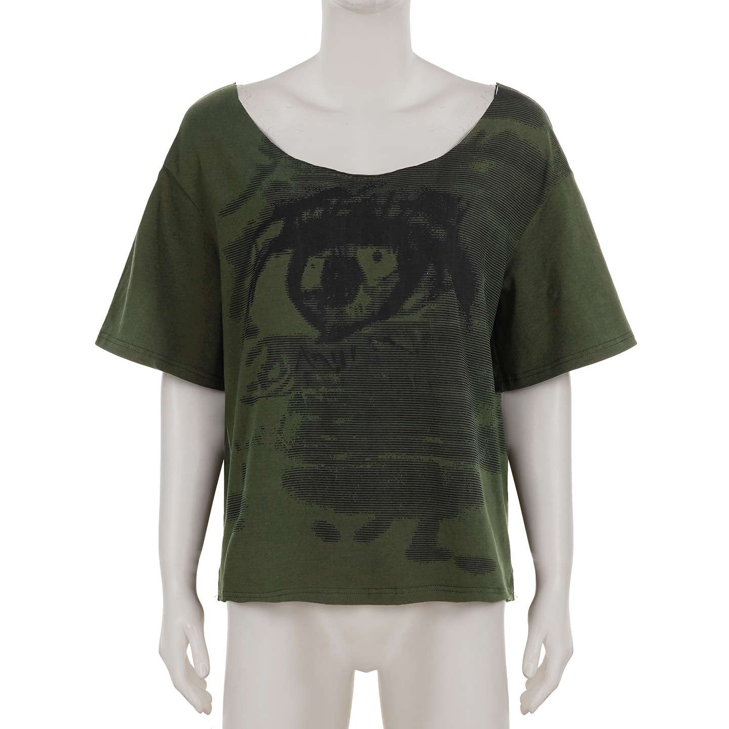 Graphic Oversized T-Shirt with Skull Design image 3
