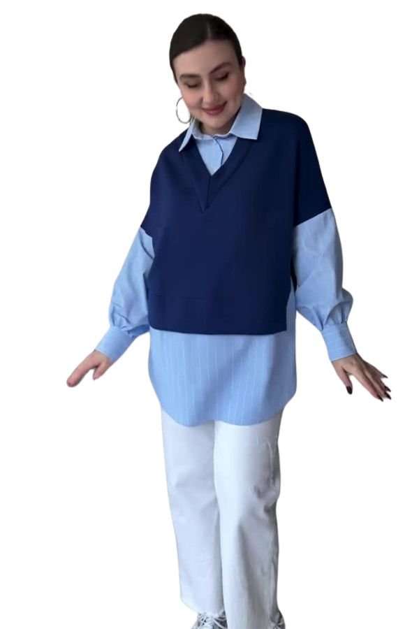 Basic Shirt Sweater Pullover image 0