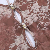 Elegant Ruffled Lace Two-Piece Set image 3