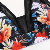 Sexy Mesh Floral Sling Swimsuit image 5