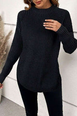 Turtleneck Oversized Pullover Casual Sweater image 2