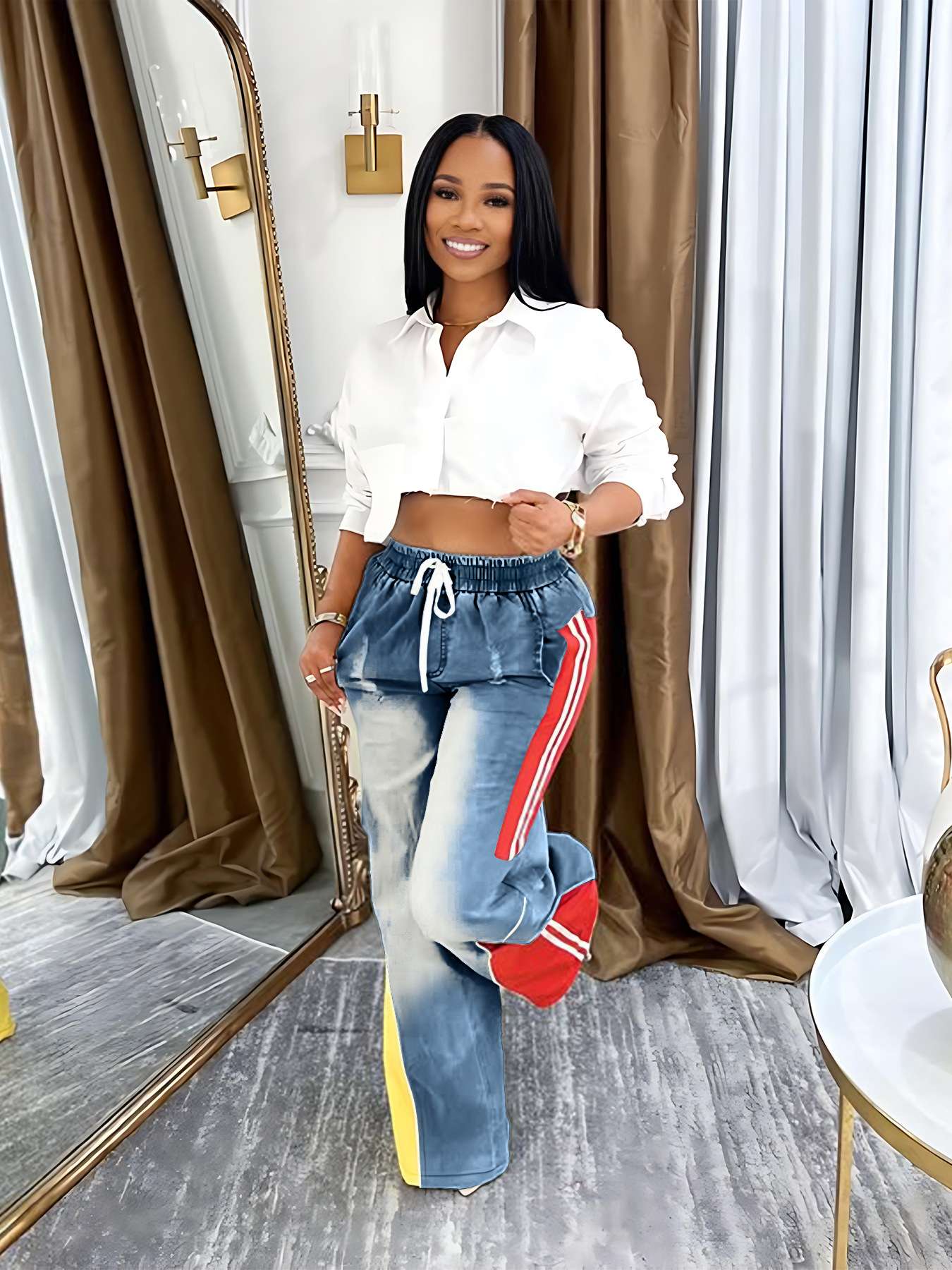 Casual Streetwear Wide-Leg Pants image 1