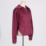 Black Corseted Scuba Jacket image 4